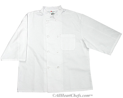 allheartchefs Unisex 1/2&ndash;Sleeve Chef Coat