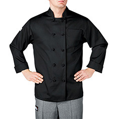 Chefwear Unisex Three&ndash;Star Knot Button Chef Coat