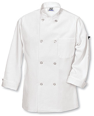 Chef Designs Men&rsquo;s 8 Pearl Button Chef Coat