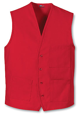 Chef Designs Unisex V&ndash;Neck Button Front Vest